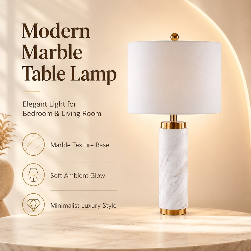 Modern Marble Bedside Light Lu - Home Cinema Glasses 评论和价格