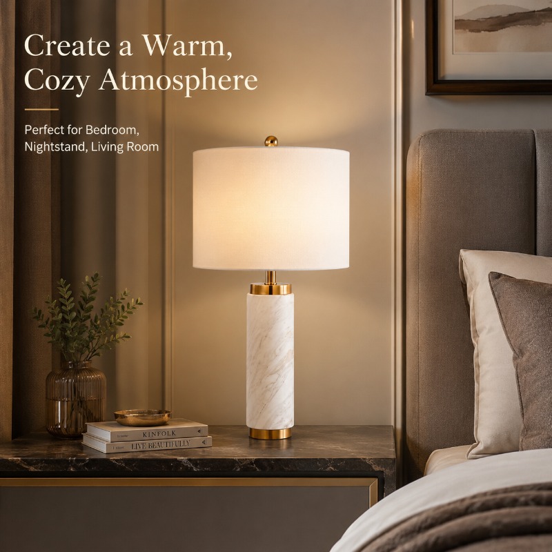 Modern Marble Bedside Light Lu - Home Cinema Glasses 评论和价格