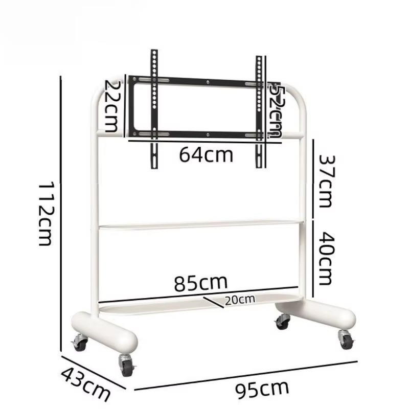 Mobile TV Stand for Small Apar - Home Cinema In Small Room 评论和价格