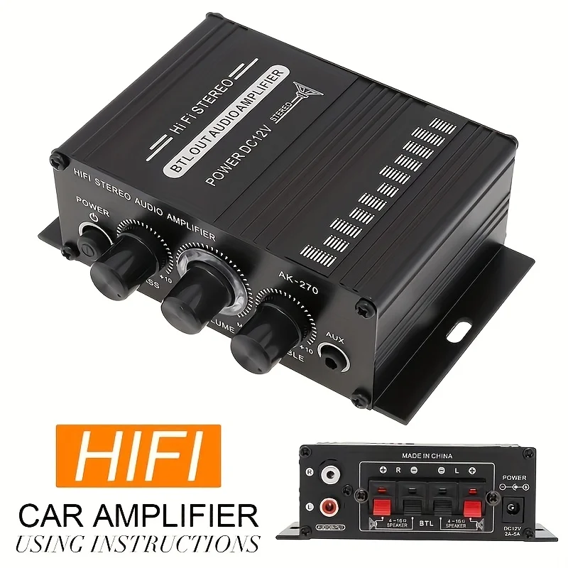 AK-270 400W Mini Power Amplifi - Home Cinema Idea 评论和价格