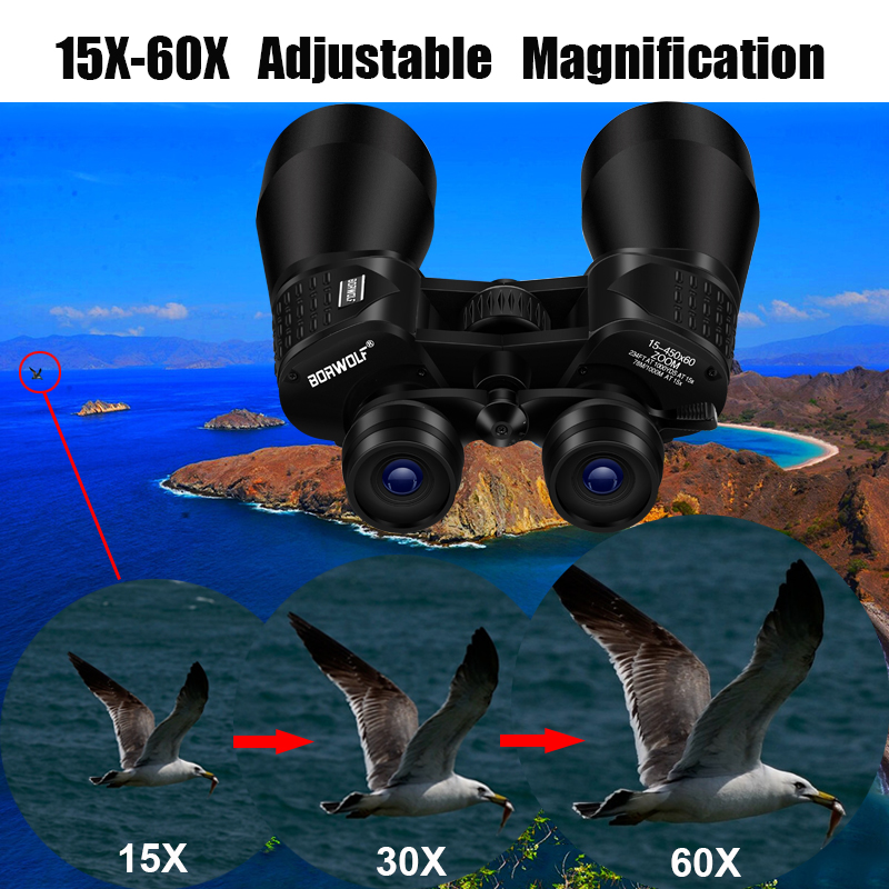 BORWOLF 15-450X60 Binoculars T - Home Cinema Center 评论和价格